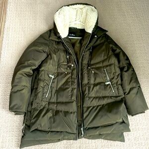 Sam Edelman Puffer Parka Green Women’s size L